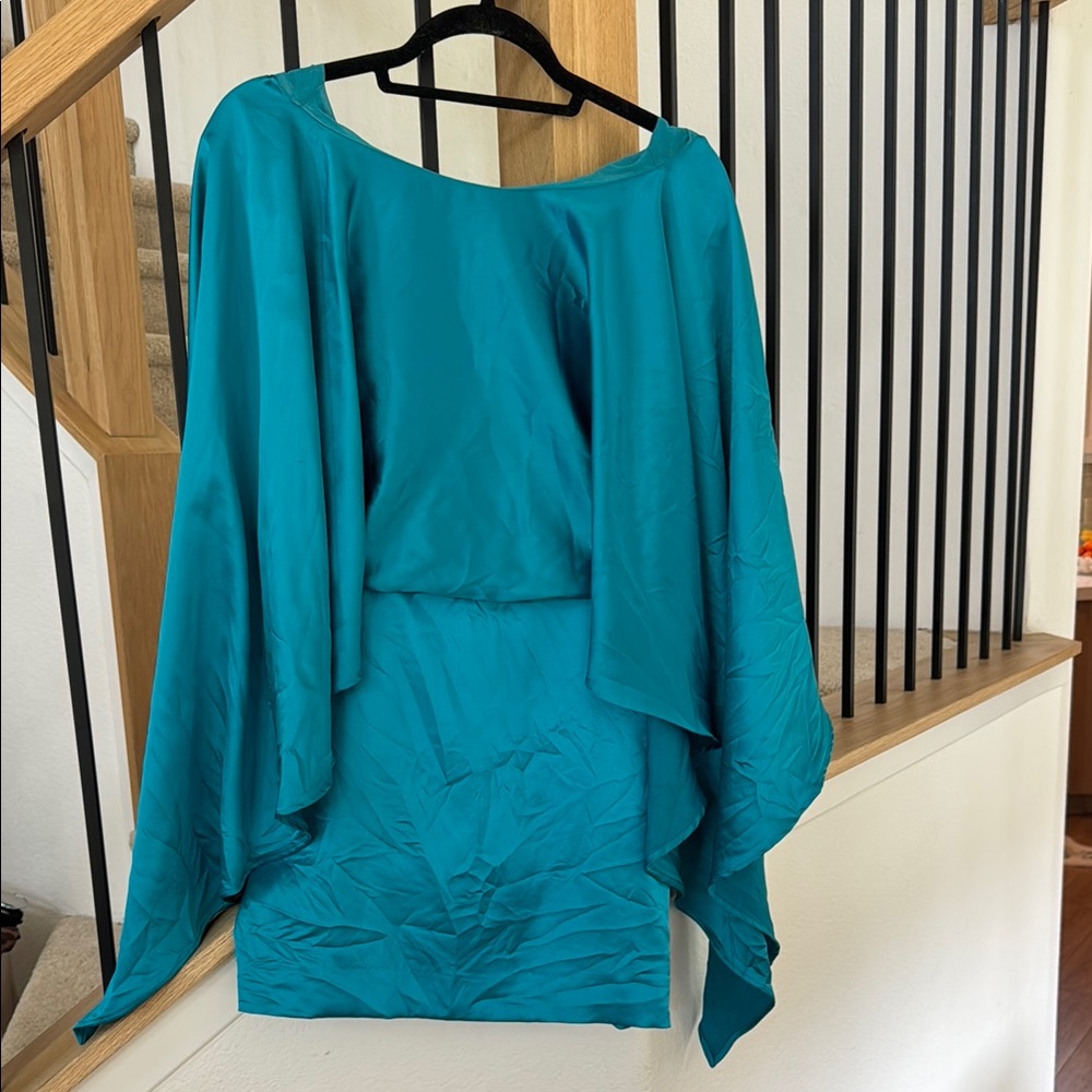 Zara Silk Teal Dress